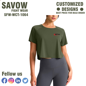 Crop tops pour femmes en gros – T-shirts de sport amples et respirants pour le yoga et la course à pied - Product Image 4