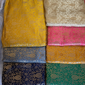 Tela de brocado Jacquard de alta calidad para blusa Kurti Lehenga Sherwani Dupatta fundas de cojines y decoraciones de boda - Product Image 1