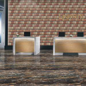 Carrelage intérieur super brillant de 60x120 cm pour appartement Carrelage mural aspect marbre de luxe en porcelaine polie et émaillée - Product Image 6