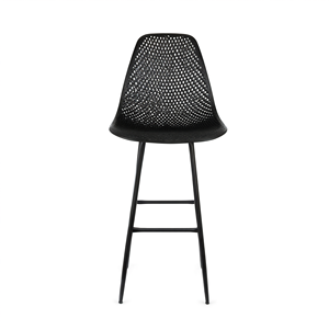 Taburete de Bar NEWBELLA Sapphire Bar 75, 75 cm, Negro, de Fibra de Vidrio Reforzada con PP, para Isla de Cocina y Bar en Casa, Hecho en Turquía, Duradero - Product Image 2