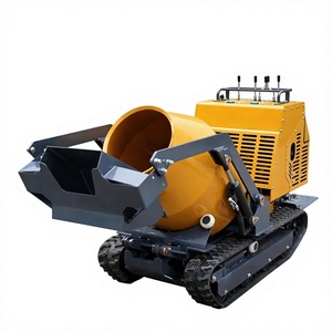 Mini Concrete Mixer Crawler Type with Fully Hydraulic System and Gearbox for Construction Use on Muddy and Rough Ground - Product Image 1