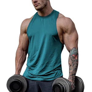 T-shirt d'entraînement à séchage rapide pour hommes, hauts actifs, chemise de compression à manches courtes, couche de base, vêtements de sport en gros - Product Image 5