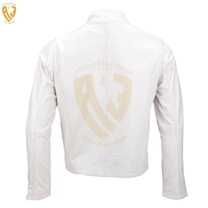 เสื้อแจ็กเก็ตหนังสำหรับผู้ชายเข้ารูปดีไซน์ใหม่ - Product Image 3