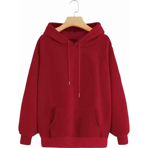 <b>Women</b> Vintage Oversized Anti-Pilling Pullover <b>Fleece</b> Sweatshirt Front Logo Pocket Breathable Windproof Eco-Friendly 60% Hoodie - Product Image 3