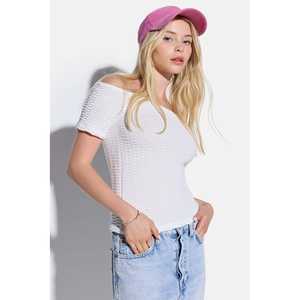 Chemise à manches courtes et épaules dénudées - Product Image 3