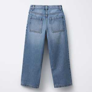 Fabricant de denim personnalisé, jeans évasés pour hommes, streetwear classique, ourlet brut, jeans vintage, pantalon, jambe droite, jeans baggy pour hommes - Product Image 4