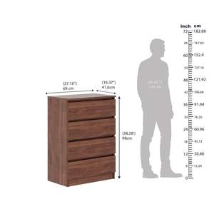 Mesa de Noche de Madera Simple con Cajones Ocultos para Estudiantes, Elegante Mesa Auxiliar Ajustable, Diseño Artesanal, Precio Bajo - Product Image 4