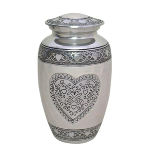 โกศรูปหัวใจสำหรับขี้เถ้าของมนุษย์เครื่องบรรณาการที่ระลึกที่สง่างามทนทานที่มีการปิดที่ปลอดภัยเหนือกาลเวลาการออกแบบที่เป็นที่เคารพสำหรับการฝังศพ - Product Image 3