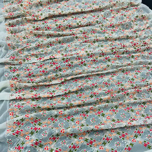 Fil brodé fantaisie zari avec séquence de travail Saree Mariage, Fête, Festive, - Product Image 1