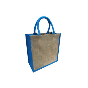 Professional Customized Printed Logo Wholesale Handle Portable <b>Jute</b> Burlap <b>Shopping</b> Tote <b>Bag</b> - Product Image 2