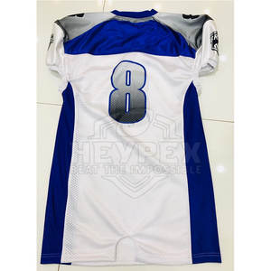 Camiseta de fútbol americano personalizada de alta calidad para hombre, camiseta sublimada de manga corta transpirable al por mayor - Product Image 3