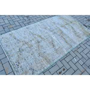 พรมขนาด 3.9x7.5 ฟุต, พรมวินเทจตุรกี, พรมขนสัตว์สีเทา - Product Image 2