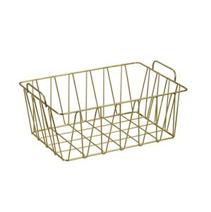 Wire <b>Basket</b> <b>for</b> Storage with Handles Kitchen Cabinets <b>for</b> Storage <b>Bathroom</b> Living Room - Product Image 3