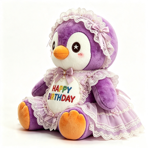 Peluche personnalisée Toy Story Pingouin pour Thanksgiving, adorable poupée avec robe, couverture super douce - Product Image 6