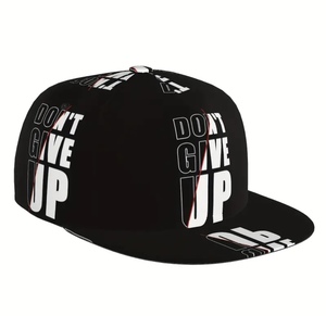 Casquette de baseball unisexe à la mode 100% en sergé de polyester, coupe réglable, casquette Snapback avec design imprimé léger - Product Image 1