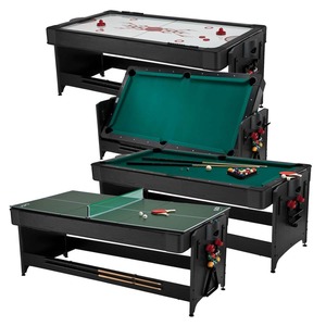New Fat-Cat Original Pockey 3-in-1 Air Hockey, Billiards, & <b>Table</b> <b>Tennis</b> Game <b>Table</b> - Product Image 2