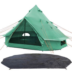 โรงงานผ้าใบคุณภาพสูง 5M Bellเต็นท์ผ้าใบผ้าฝ้ายหรูหราGlampingเต็นท์กันน้ํา 4 ฤดูกาลผ้าใบผ้าฝ้ายเต็นท์ - Product Image 2