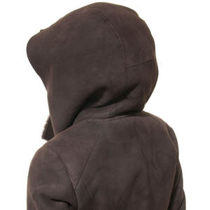 Vente chaude de haute qualité femmes mode vestes en cuir | Original en cuir taille personnalisée col à capuche longue femmes veste en cuir - Product Image 5