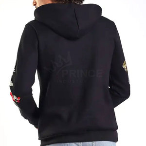 Sweats à capuche brodés en polyester de coton de haute qualité pour adultes vêtements d'extérieur d'hiver avec col à capuche - Product Image 3