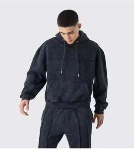 Survêtement délavé à l'acide avec 100% coton en gros disponible à des prix raisonnables survêtement pour survêtements pour hommes, respirant - Product Image 4