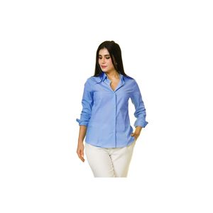 Chemise pour femme à manches longues en coton tissé 100% vert kaki - Style simple et tendance - Product Image 3
