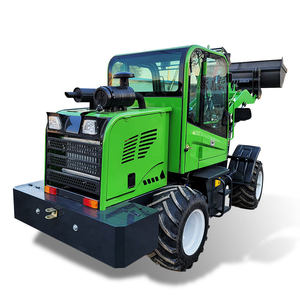 Mini-chargeuse compacte sur pneus avec cabine, moteur diesel 75 kW, 4x4, godet pour travaux agricoles et de chantier - Product Image 3