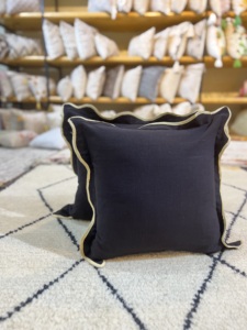 New Design <b>Cushion</b> <b>Cover</b> Customized Solid <b>Blue</b> Color <b>Cushion</b> <b>Cover</b> Sofa Home Decor !00% Cotton Handmade Pillow Case - Product Image 3