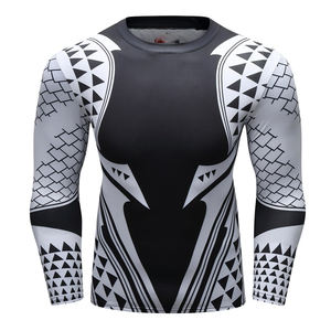 Manches longues en gros concevoir votre propre Sublimation imprimé Jiu Jitsu Mma pour hommes Bjj chemises Rashguard 2025 - Product Image 4