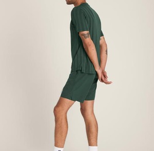 กางเกงขาสั้นเล่นเทนนิสแบบลำลองของผู้ชายผ้าแคนวาสระบายอากาศได้อย่างรวดเร็วมีโลโก้ด้านหน้าตัวเลือกกระเป๋าเอวยางยืดออกแบบสีได้ตามต้องการ - Product Image 4