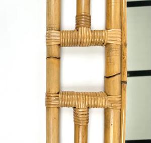Espejo de ratán de bambú rectangular moderno, acento de pared natural para entrada o sala de estar - Product Image 5