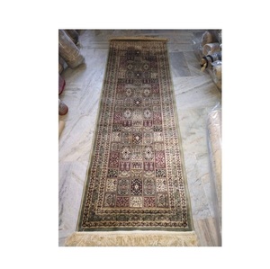 Tapis de tapis de coureur brodé à l'air élégant pour l'utilisation de revêtements de sol de mosquée du fabricant et fournisseur indien - Product Image 1