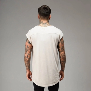 เสื้อกล้ามคอตตอนสำหรับผู้ชายเสื้อออกกำลังกายเล่นฟิตเนสสร้างกล้ามเนื้อ - Product Image 6