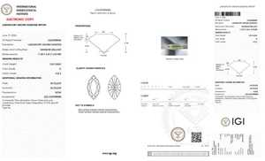 Diamante Cultivado en Laboratorio de 1 Quilate, Corte Marquesa, Certificado IGI, Claridad VS, Diamante Suelto para Anillo - Product Image 2
