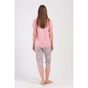 Combinaison de nuit ovale à manches courtes et col rond pour femmes - Product Image 1