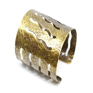global Popular Bracelets Gauge <b>Sheet</b> 3" Inches on Sale Adjustable Hammered Cuff for Ladies Handmade Jewelry Set Made in India - Product Image 5