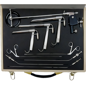 High Quality Stainless Steel Metal Med Corporation Micro Laryngeal Surgery Pedestal Laryngoscope Set ENT Instruments Manual - Product Image 1