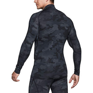 New Wholesale Men's Long Sleeve <b>Rashguard</b>-Quick Dry Surf Protection Clothing Polyester/Spandex Custom Logo & Colors - Product Image 6