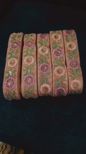 Encaje bordado floral colorido ecológico para prendas de vestir, zapatos, bolsos - Product Image 2