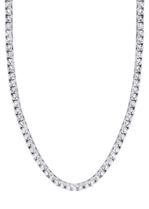 D'VINS JEWELS Tennis Chain Necklace 6mm Lab Grown Diamond Filled IGI Certified 14k Gold Unisex <b>Hip</b> Hop Fashion Jewelry - Product Image 5
