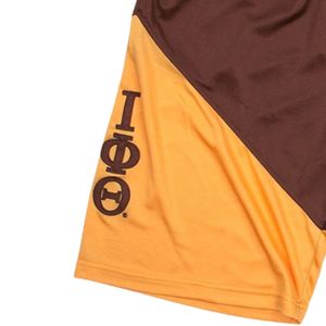 Iota Phi Theta 63 Basketball <b>Shorts</b> Brown and Gold Athletic Greek Life Fraternity Sportswear <b>Mesh</b> Training Pant for Members - Product Image 6