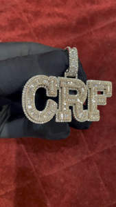 Meilleure qualité de breloques Hip Hop en argent avec Moissanite VVS taille brillant, clarté VVS, haute brillance, pour la mode masculine, les spectacles et les cadeaux - Product Image 3