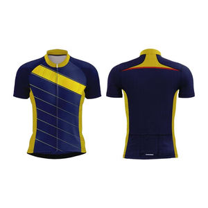 Elegante camiseta de ciclismo con cremallera personalizada 100% poliéster Anti-UV a prueba de viento camiseta de carreras ropa deportiva sublimada para entusiastas de la bicicleta - Product Image 5