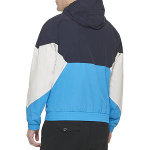 Chaqueta cortavientos de diseño personalizado de alta calidad para hombre, nueva moda, transpirable, estándar, de talla grande, impermeable, de cuero, para invierno - Product Image 3