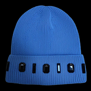 Chapeau en tricot personnalisé de haute qualité 2025, vente en gros OEM, chapeau personnalisé brodé pour l'automne et l'hiver, bonnets chauds - Product Image 3