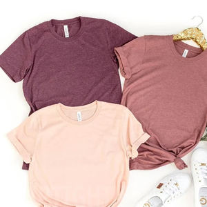 Tri-Blend Bella <b>Canvas</b> Soft Plain <b>Blank</b> Workout Tee T Shirts - Product Image 3