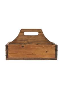 Organisateur de couverts en bois moderne sur pied, porte-ustensiles de table, boîte de rangement multi-compartiments, cuisine, table à manger, restaurant - Product Image 5