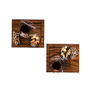 ถาดเสิร์ฟของหวานไม้ถูพื้นทำจากอะคริลิคและไม้ - Product Image 5