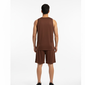 Ensembles de maillots de basket-ball sans manches sublimés pour hommes, tailles plus grandes, logo d'équipe personnalisé, OEM, 100% polyester, respirant, séchage rapide, toutes saisons - Product Image 2