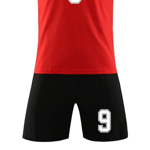 Conjuntos de Fútbol Combinados Rojo y Negro, Ropa de Fútbol de Secado Rápido, Camisetas de Fútbol para Hombre, Uniformes de Fútbol, Camiseta de Fútbol para Niños, Camiseta de Fútbol - Product Image 5
