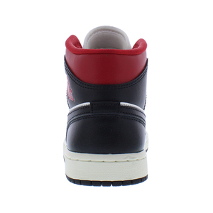 Zapatillas Nike Air Jordan 1 Mid para mujer Color: Negro/Rojo Gimnasio/Vela 100% auténticas - Product Image 4